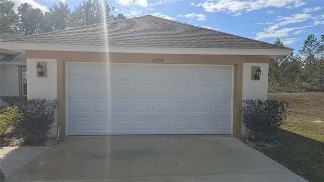 a backyard of a house