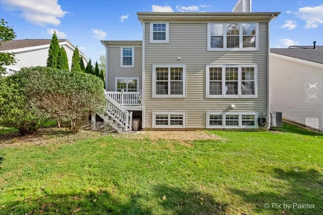 a house view with a garden space