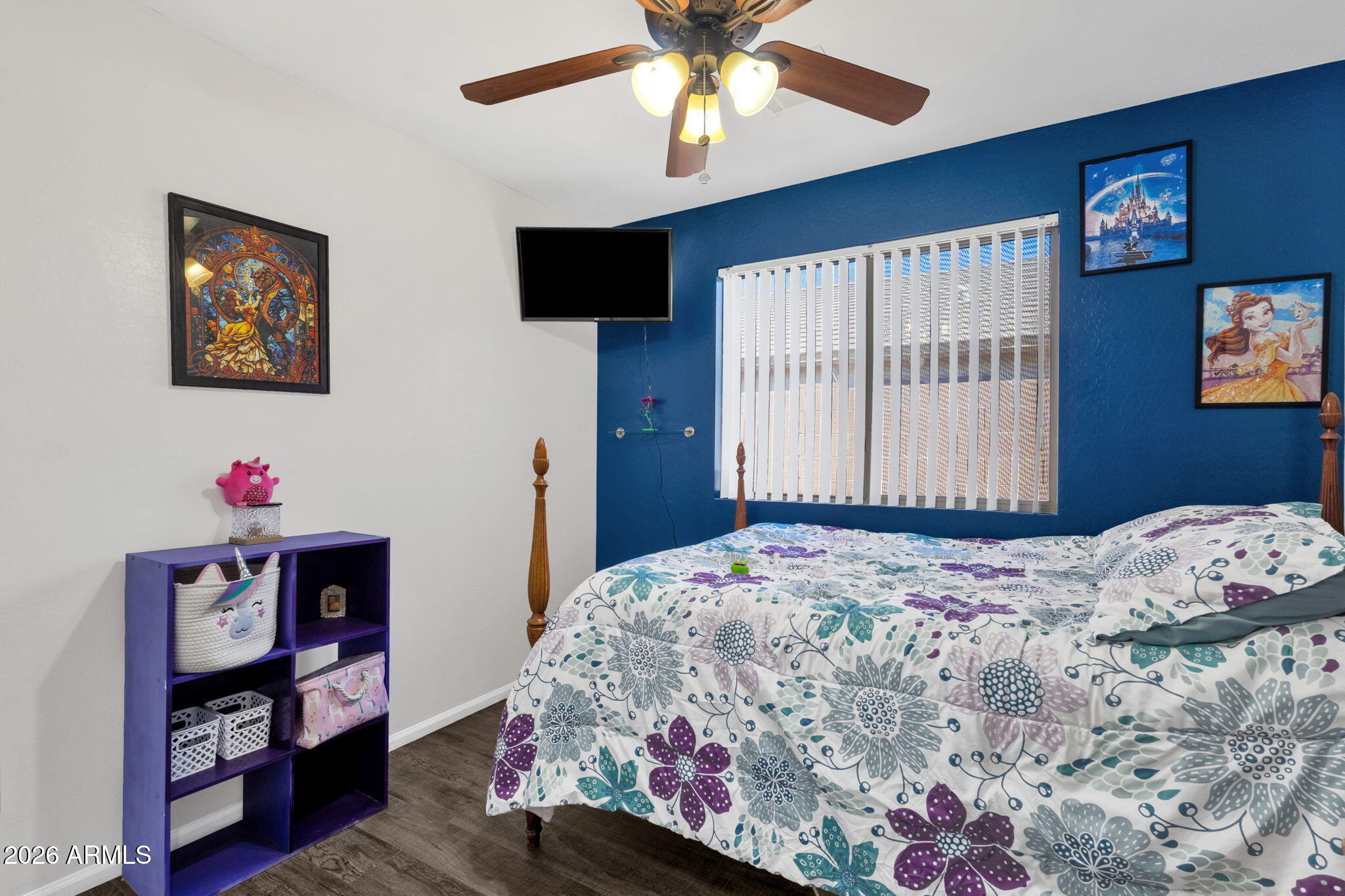 4629 West Carson Road Laveen, AZ 85339 - Photo 19 of 37 a bedroom with a bed and a window