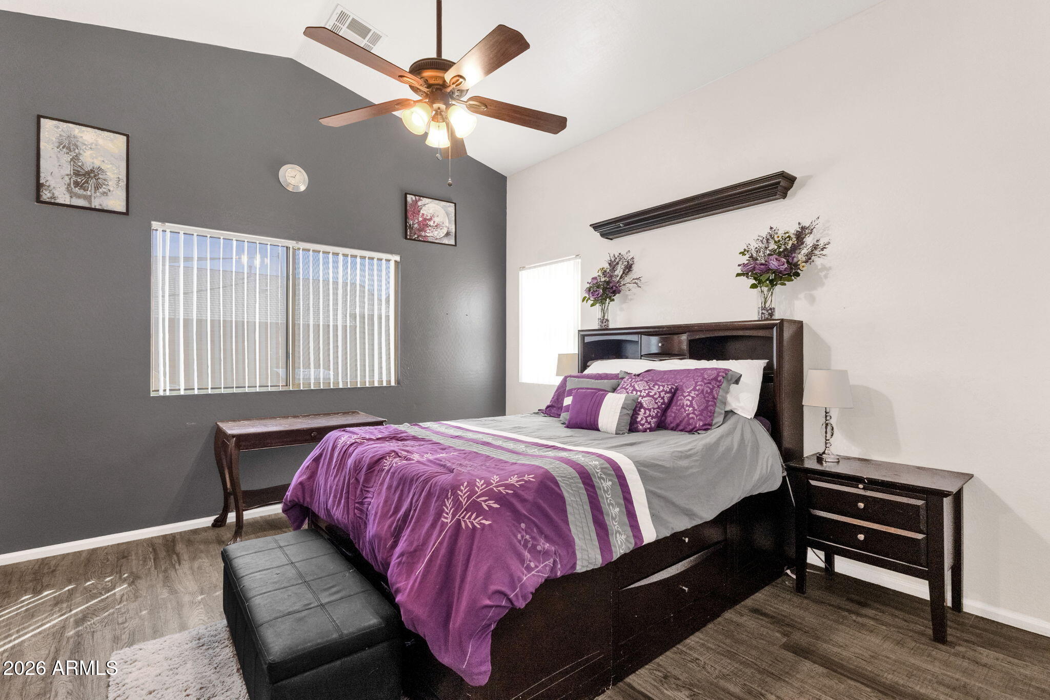 4629 West Carson Road Laveen, AZ 85339 - Photo 22 of 37 a bedroom with a bed and a window