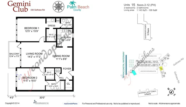 $275,000 | 336 Golfview Road, Unit PH #15, North Palm Beach, FL 33408