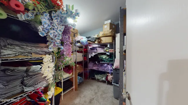 a view of storage and utility room