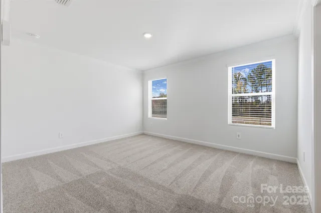 an empty room with an entryway