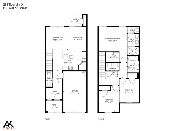 $2,200 | 238 Tiger Lily Drive, Fort Mill, SC 29708