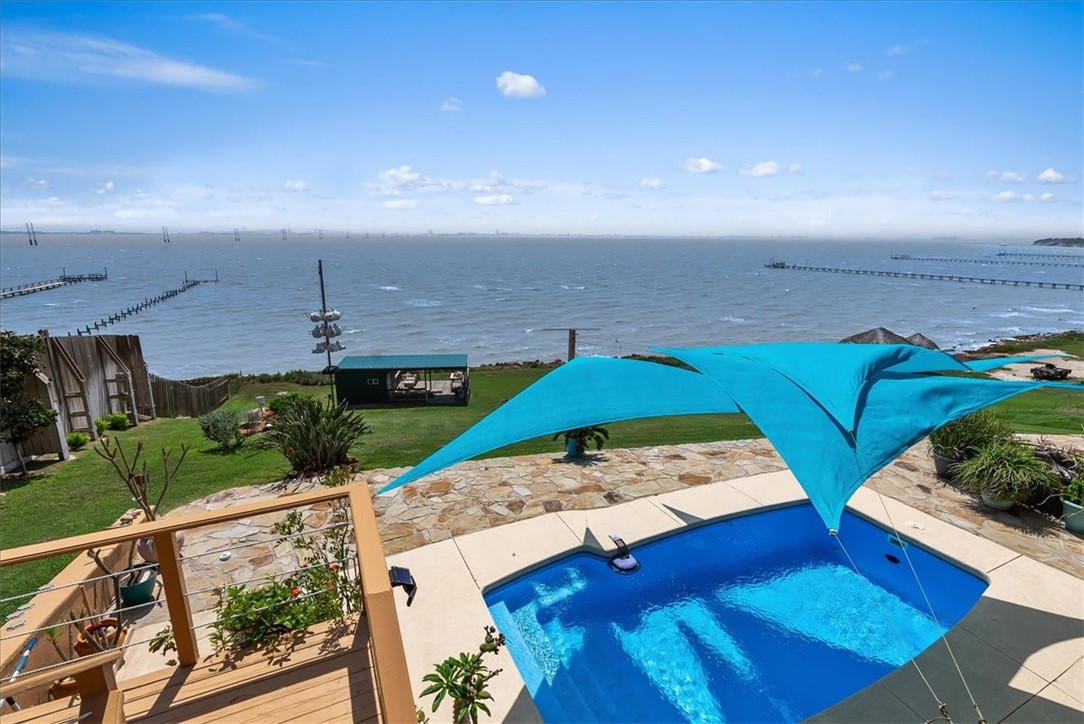 9129 County Road 2226 Taft, TX 78390 - Photo 29 of 40 View from upper level deck of Nueces Bay