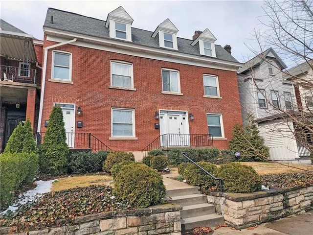 a front view of a building