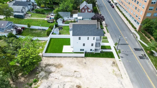 a view of a city with ocean view