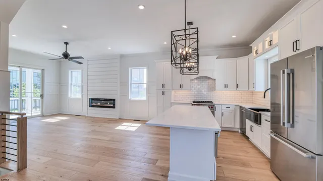 a view of backyard with green space