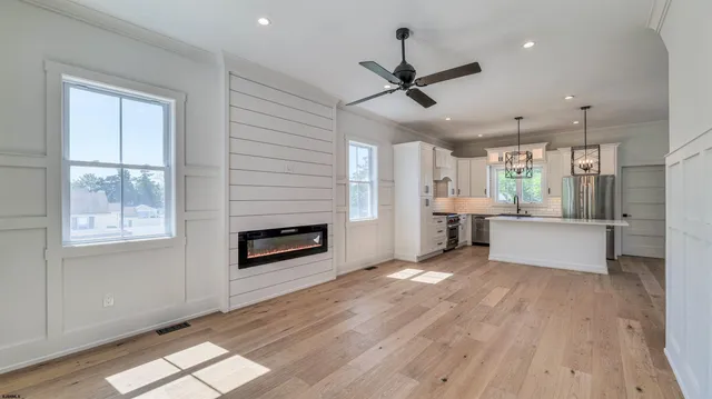 a view of a city from a balcony