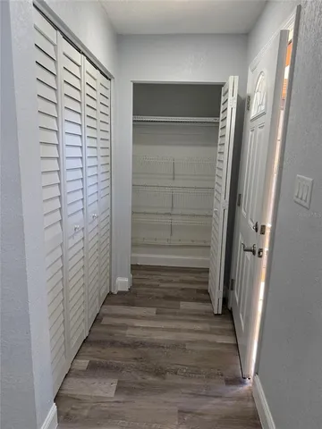 a view of wooden floor