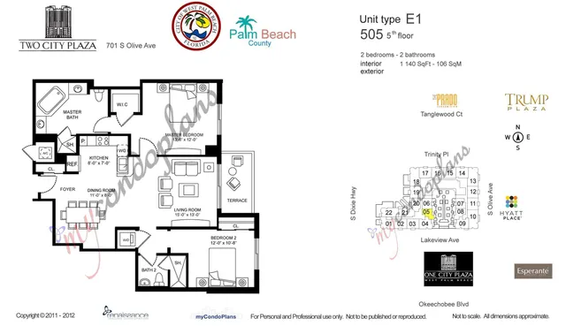 $8,500 | 701 South Olive Avenue, Unit 505, West Palm Beach, FL 33401