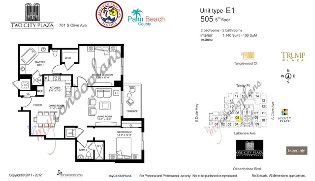 $8,500 | 701 South Olive Avenue, Unit 505, West Palm Beach, FL 33401