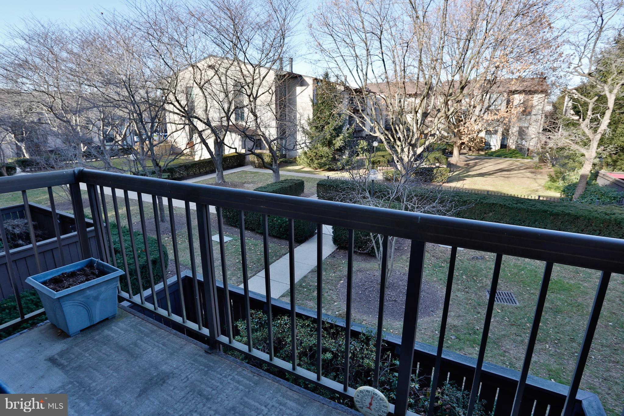 10008 Stedwick Road, Unit 201 Montgomery Village, MD 20886 - Photo 14 of 15 Balcony Overlooking Quiet Court Yard