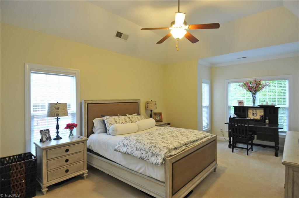 7363 Ridgecrest Trail Lewisville, NC 27023 - Photo 8 of 20 Master bedroom with tray ceiling & alcove