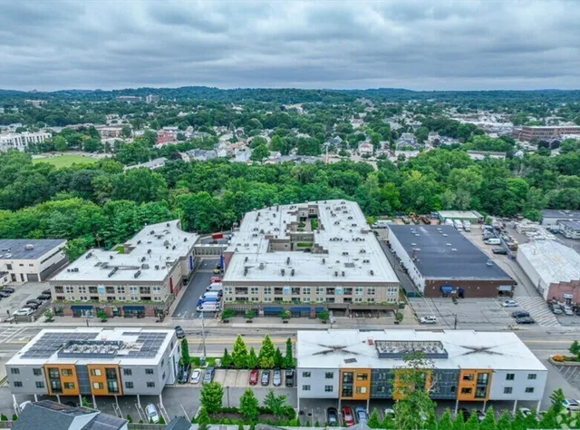 a view of balcony and yard
