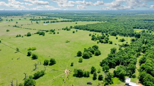 a view of a lake with houses in the back