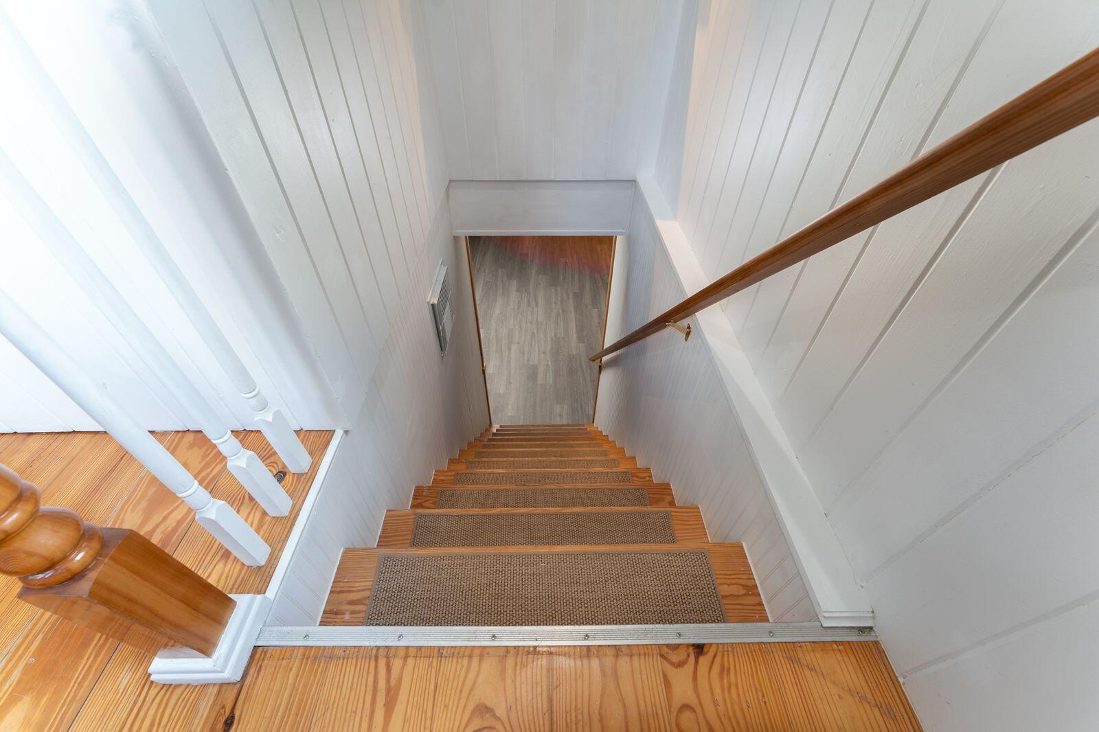 138 Hildreth Road Harpswell, ME 04079 - Photo 28 of 39 138 Hildreth stairs to lower level
