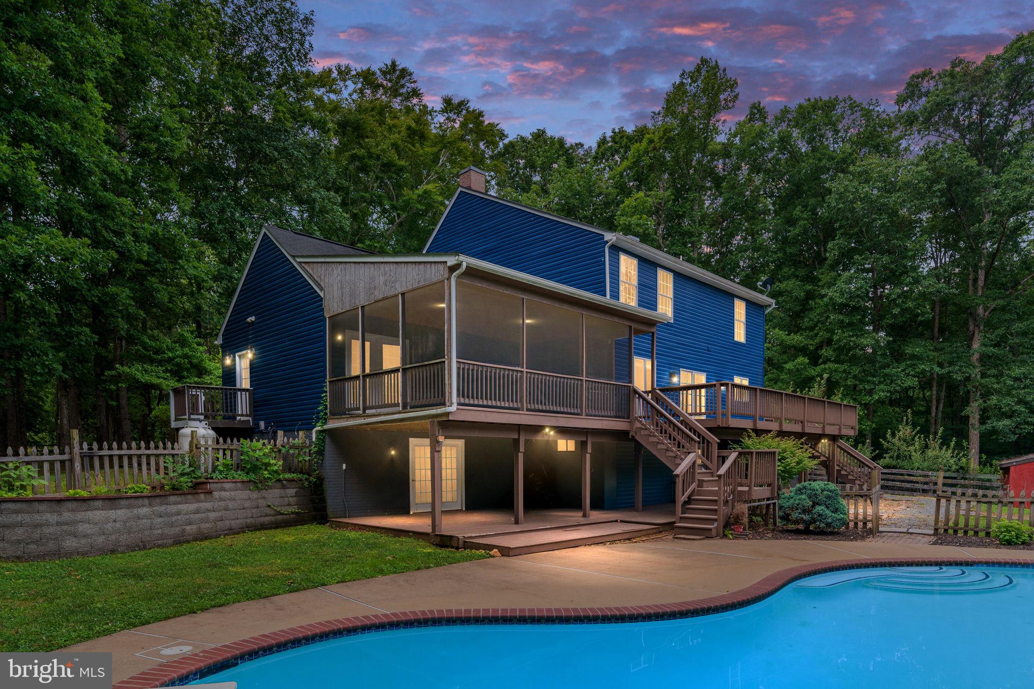 60 River Falls Road Fredericksburg, VA 22406 - Photo 52 of 73 Back of the home twilight photos