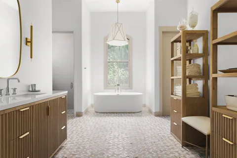 a bathroom with a granite countertop sink a toilet and shower
