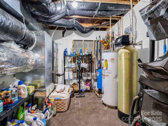 a view of storage and utility room