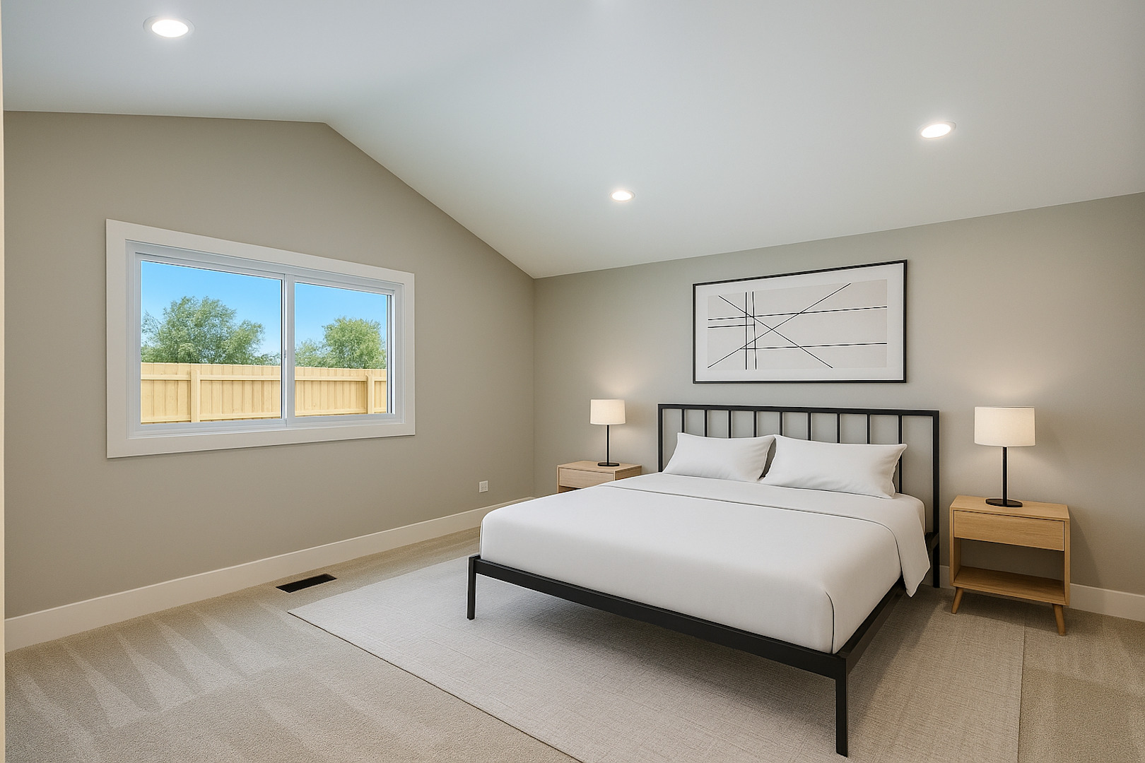 1623 East Street Lockport, IL 60441 - Photo 29 of 31 a large bedroom with a bed and a painting on the wall