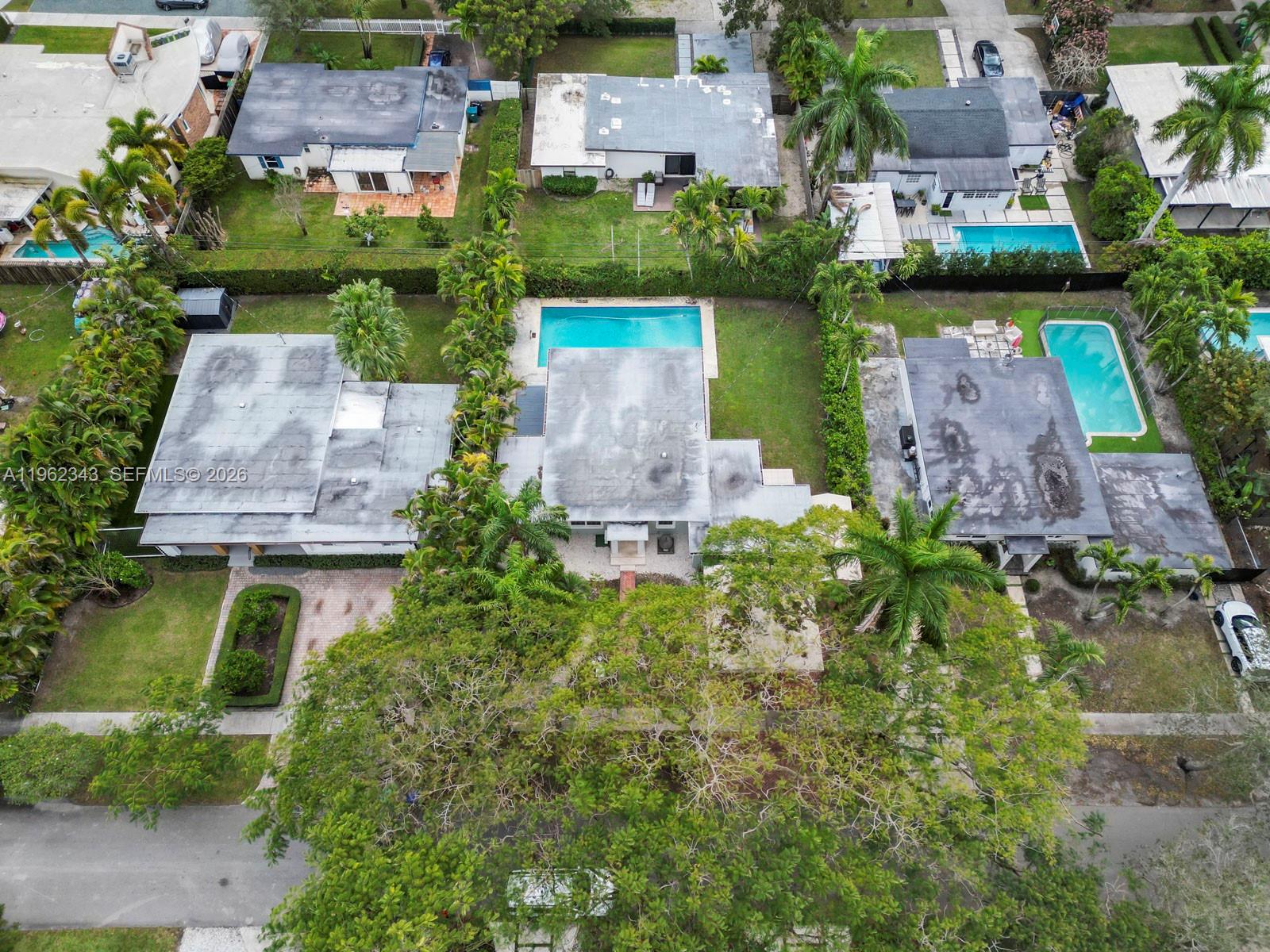 5940 Southwest 47th Street Miami, FL 33155 - Photo 4 of 53 an aerial view of a house with a garden