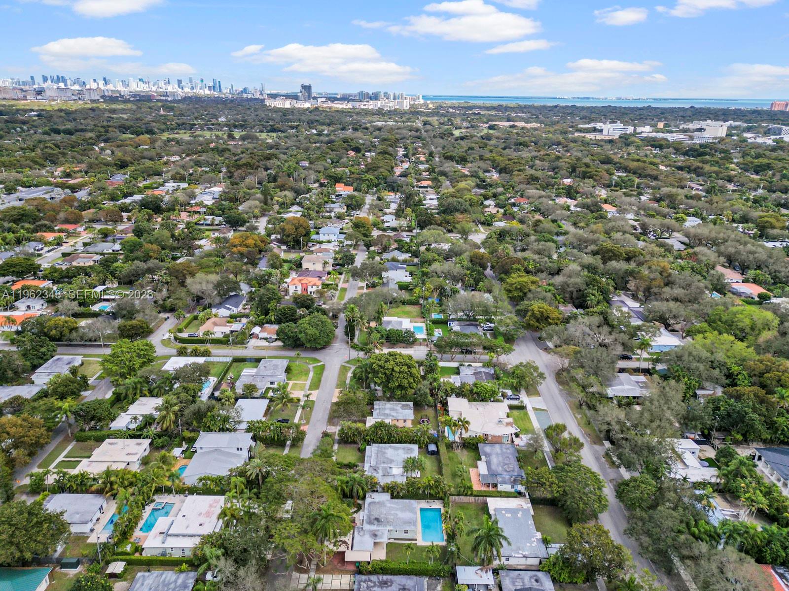 5940 Southwest 47th Street Miami, FL 33155 - Photo 7 of 53 an aerial view of residential houses with city view