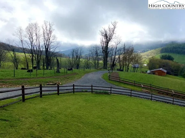 a view of a bench in a park
