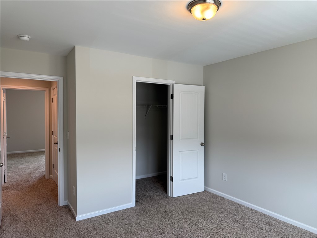117 Weaver Way Pendleton, SC 29670 - Photo 16 of 19 A well-lit bedroom offering a spacious closet and neutral carpeting.