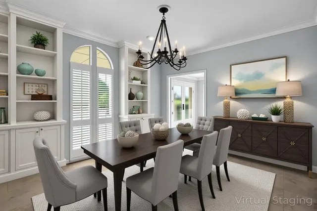 a kitchen with a stove and a microwave