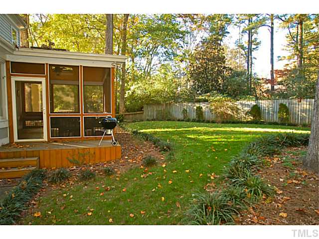 3217 Anderson Drive Raleigh, NC 27609 - Photo 24 of 25 a view of a backyard with a garden and plants