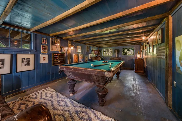 a room with furniture