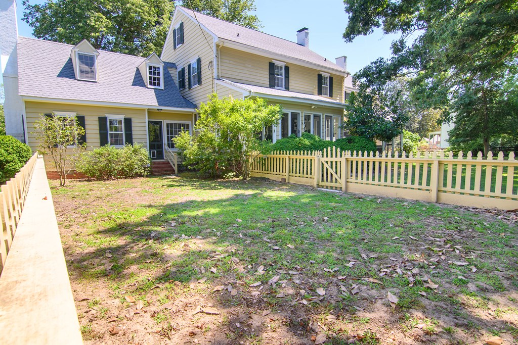 23347 Back Street Accomac, VA 23301 - Photo 3 of 44 Backyard, Great fenced in area for pets or play area.