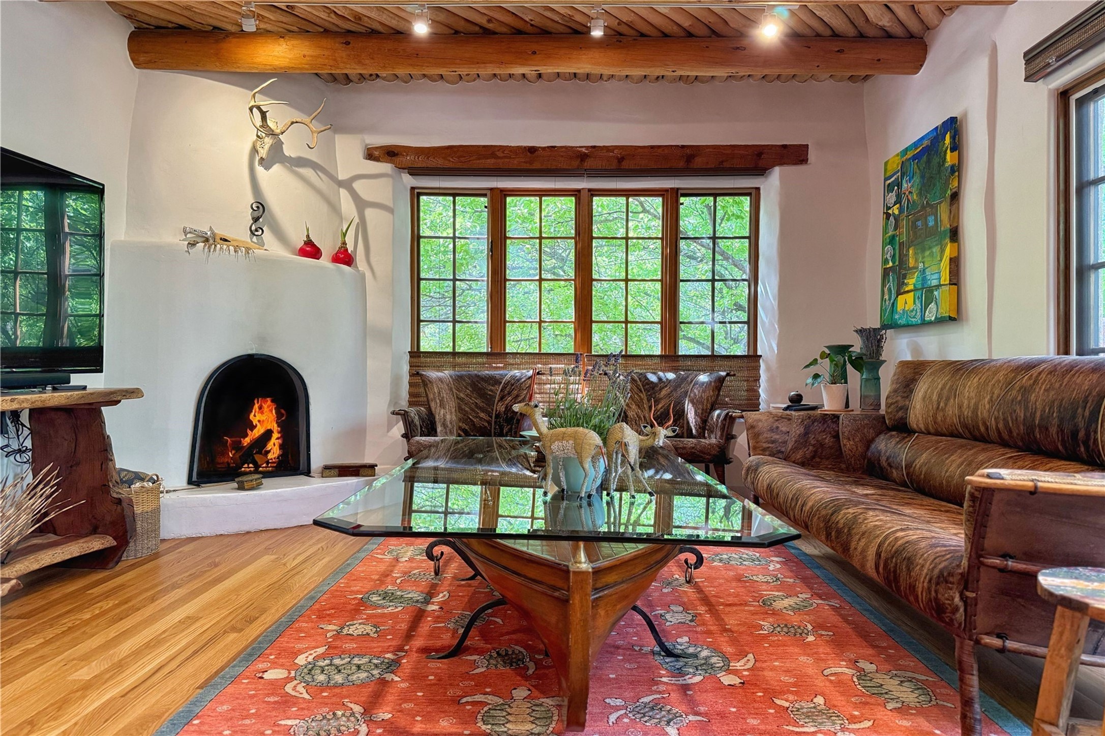 1352 Bishops Lodge Road Santa Fe, NM 87506 - Photo 6 of 66 main house living room
