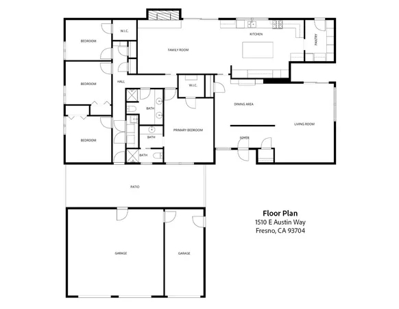 $549,000 | 1510 East Austin Way, Fresno, CA 93704