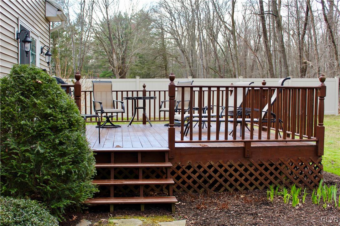6043 Running Valley Road Stroudsburg, PA 18360 - Photo 8 of 43 a deck view with a garden