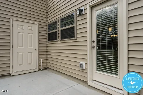a view of a door of the house