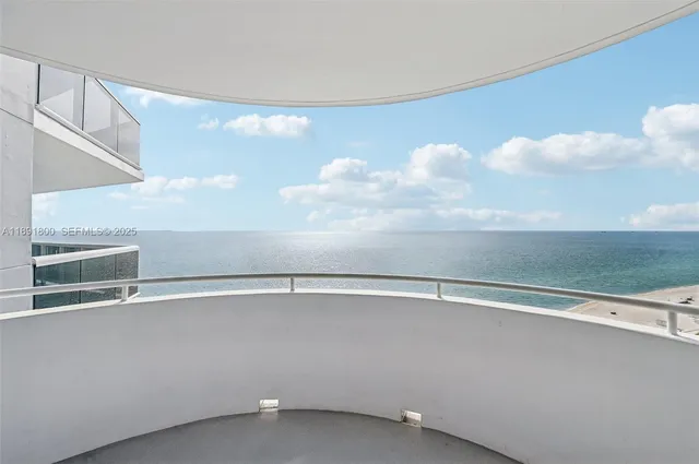 a view of balcony with couch