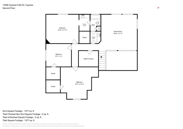 $2,600 | 14306 Cypress Falls Drive, Cypress, TX 77429
