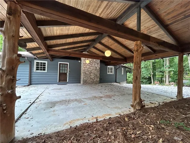 a house with a outdoor space