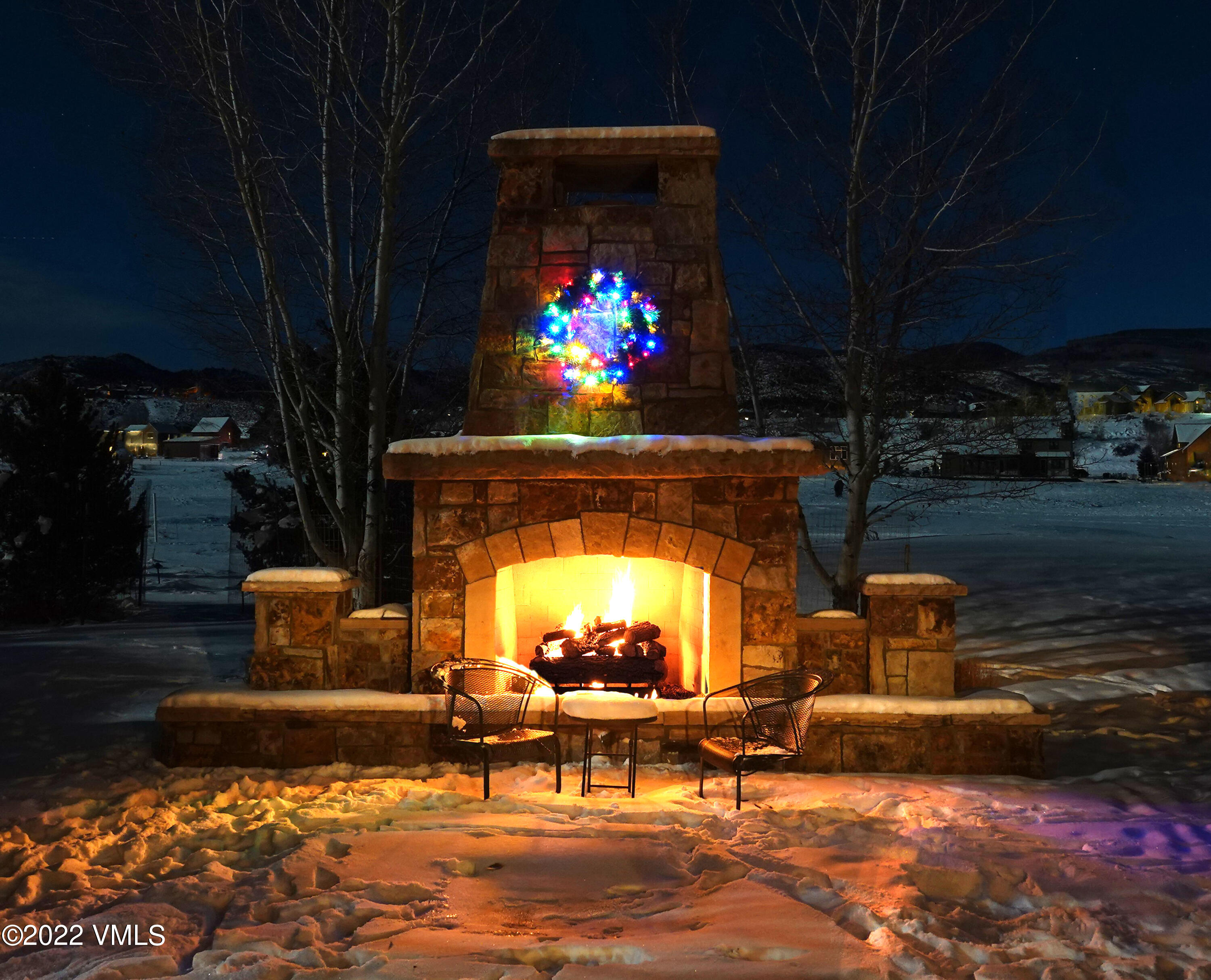 1770 Eagle Ranch Road Eagle, CO 81631 - Photo 6 of 71 1770_ERR_Exterior_Winter_Fireplace
