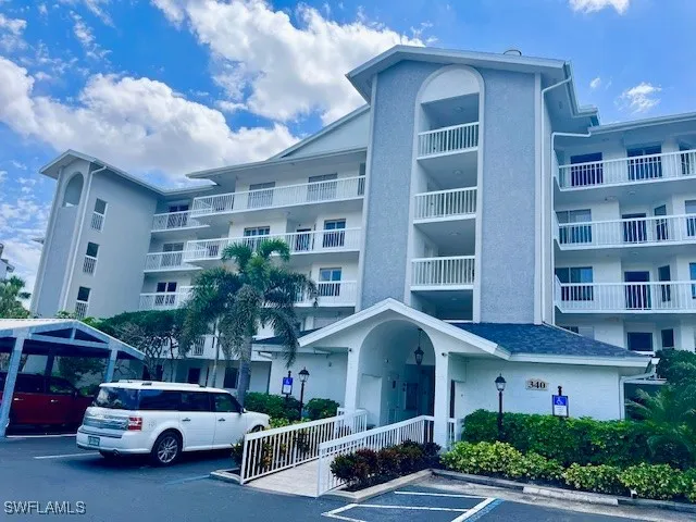 a car parked in front of a building
