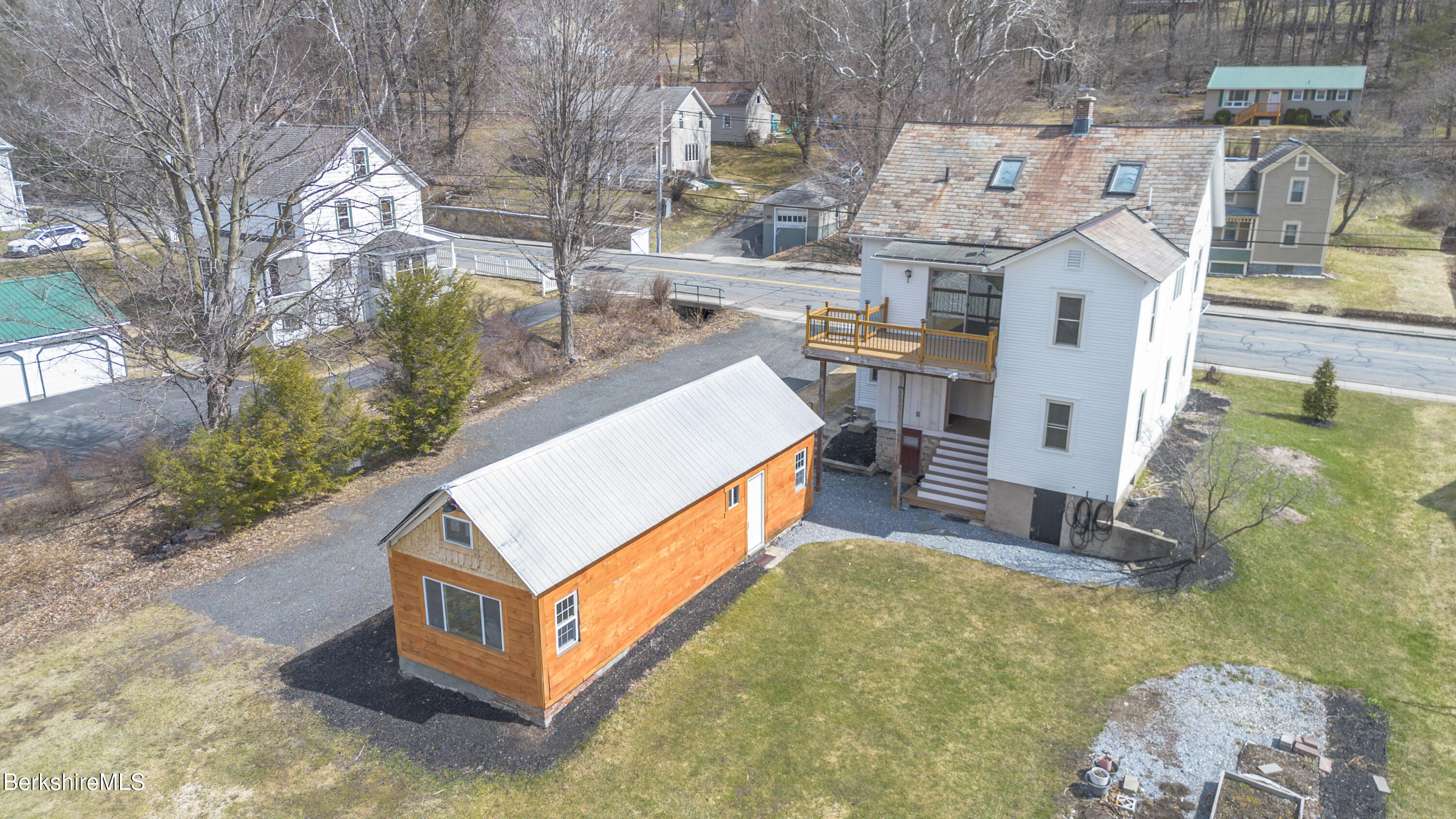 108 North Summer Street Adams, MA 01220 - Photo 20 of 28 an aerial view of a house with swimming pool