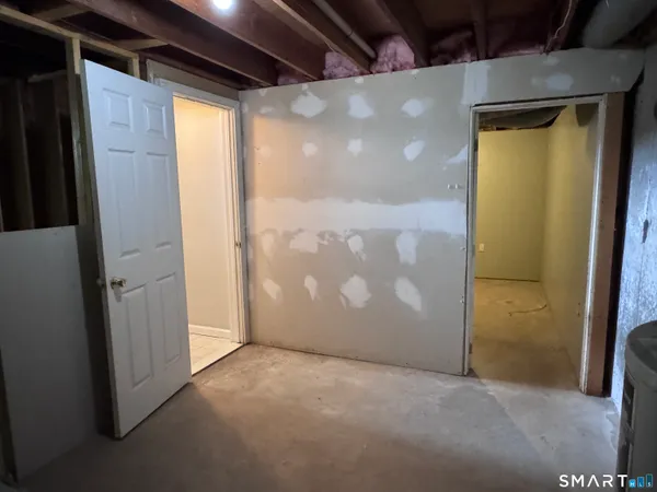 a view of a room with an empty space
