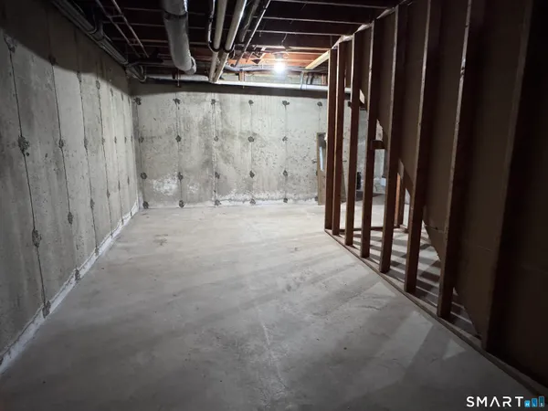 a view of a indoor garage