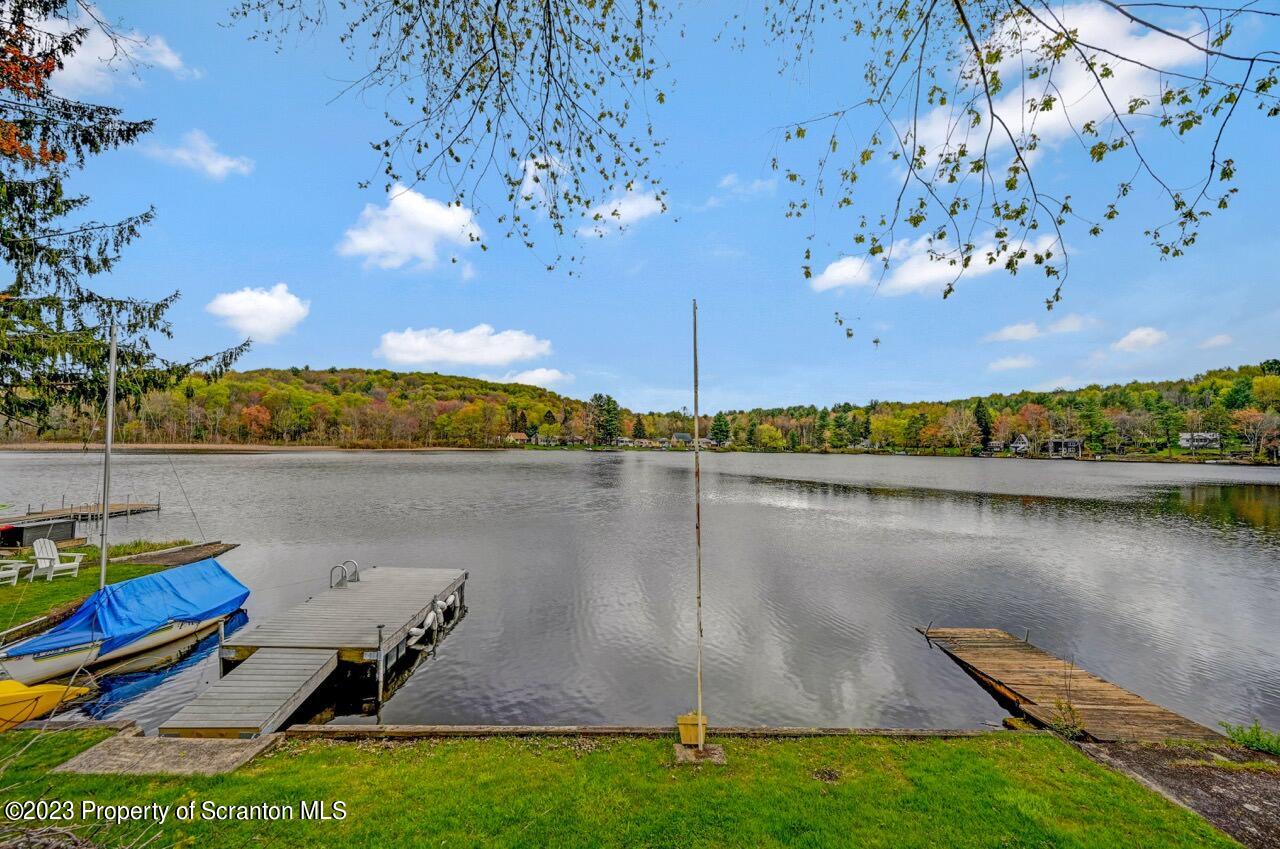 252 Baylor Road Fleetville, PA 18420 - Photo 8 of 50 a view of a lake with a house