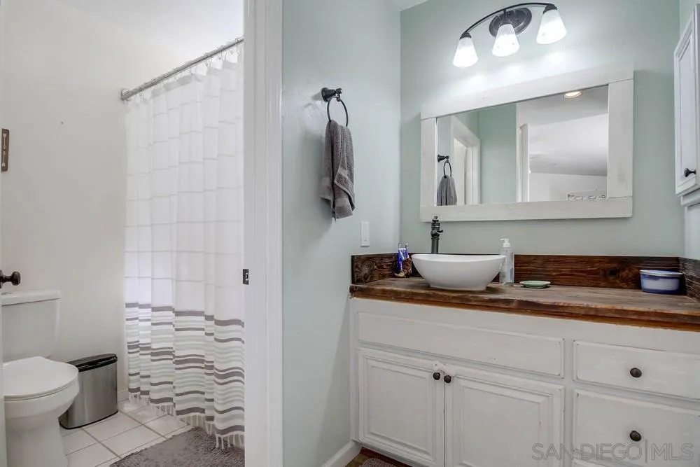 861 Peutz Valley Road Alpine, CA 91901 - Photo 18 of 42 a bathroom with a sink a toilet and shower