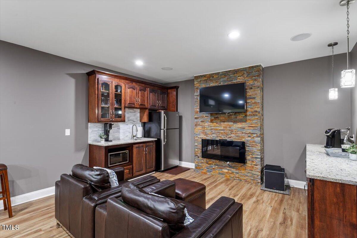 124 Dartmoor Lane Raleigh, NC 27614 - Photo 49 of 64 Basement Kitchen Area