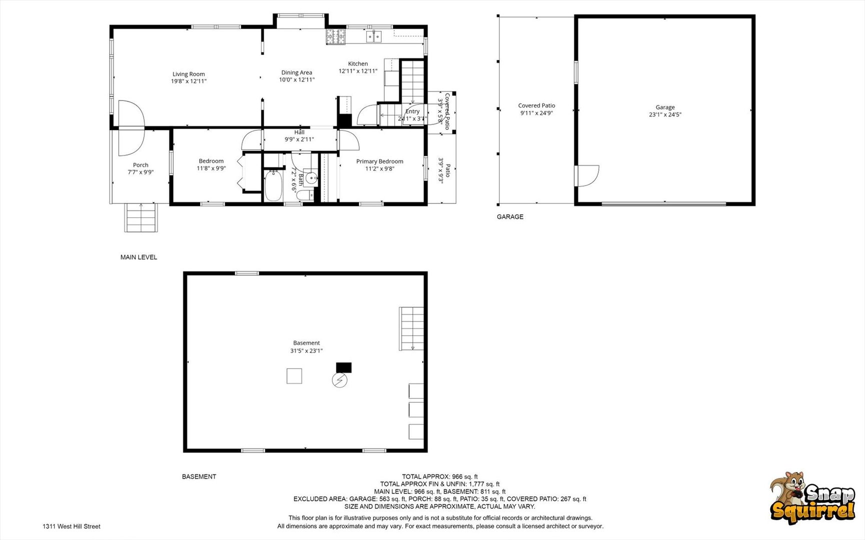 1311 West Hill Street Champaign, IL 61821 - Photo 27 of 27 a picture of a floor plan