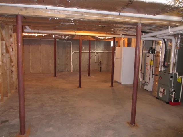 a view of water heater room